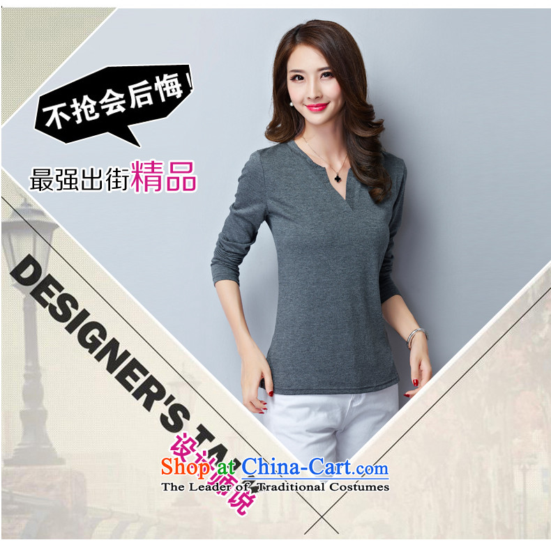 A language code long-sleeved T-shirt 2015 new larger autumn and winter, forming the basis of the lint-free thick clothes for larger video thin long-sleeved T-shirt, black 015 - General Recommendations XXXL 140-160 characters around 922.747 picture, prices, brand platters! The elections are supplied in the national character of distribution, so action, buy now enjoy more preferential! As soon as possible.