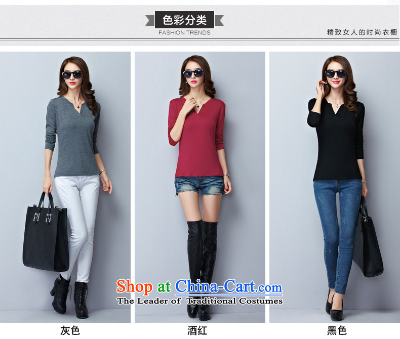 A language code long-sleeved T-shirt 2015 new larger autumn and winter, forming the basis of the lint-free thick clothes for larger video thin long-sleeved T-shirt, black 015 - General Recommendations XXXL 140-160 characters around 922.747 picture, prices, brand platters! The elections are supplied in the national character of distribution, so action, buy now enjoy more preferential! As soon as possible.