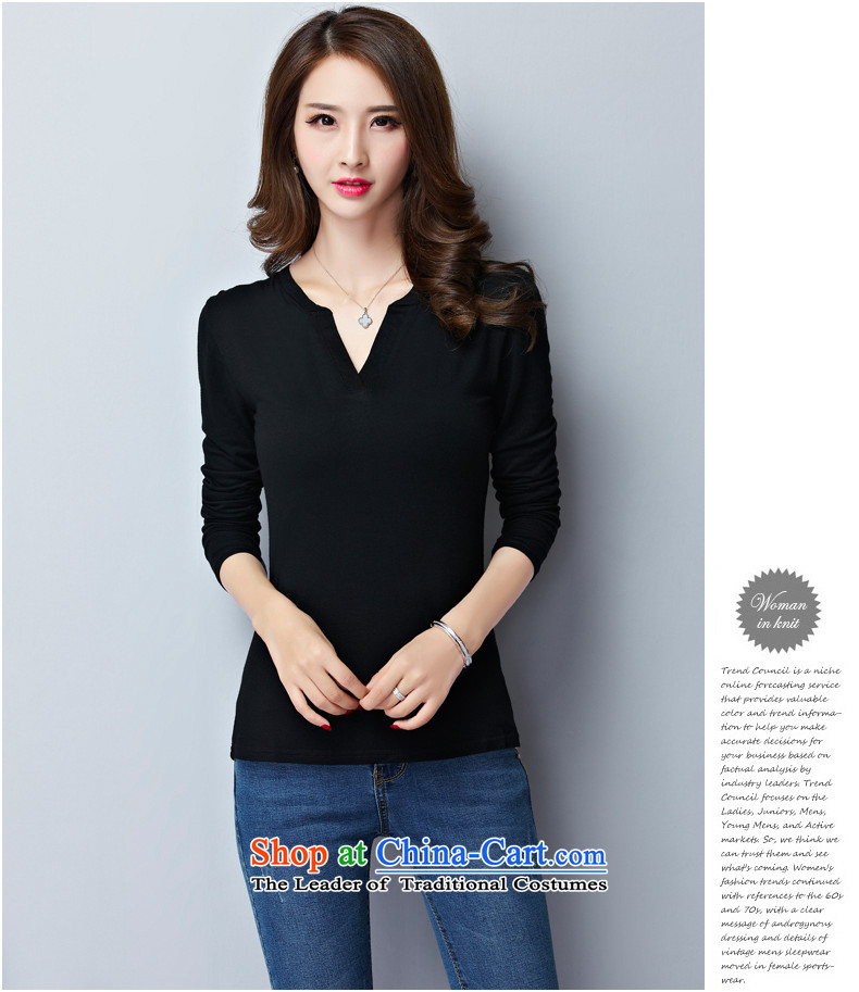 A language code long-sleeved T-shirt 2015 new larger autumn and winter, forming the basis of the lint-free thick clothes for larger video thin long-sleeved T-shirt, black 015 - General Recommendations XXXL 140-160 characters around 922.747 picture, prices, brand platters! The elections are supplied in the national character of distribution, so action, buy now enjoy more preferential! As soon as possible.