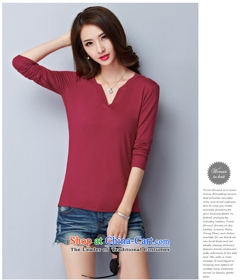 A language code long-sleeved T-shirt 2015 new larger autumn and winter, forming the basis of the lint-free thick clothes for larger video thin long-sleeved T-shirt, black 015 - General Recommendations XXXL 140-160 characters around 922.747 picture, prices, brand platters! The elections are supplied in the national character of distribution, so action, buy now enjoy more preferential! As soon as possible.