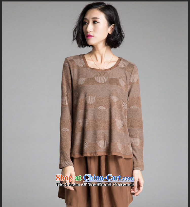 The United States and the Golan RHEA MEIYUAN Korean autumn 2015 to increase the number of women with thick mm loose video thin waves point stitching atmospheric long-sleeved T-shirt, forming the female black 2XL recommendations 135-150 catty picture, prices, brand platters! The elections are supplied in the national character of distribution, so action, buy now enjoy more preferential! As soon as possible.