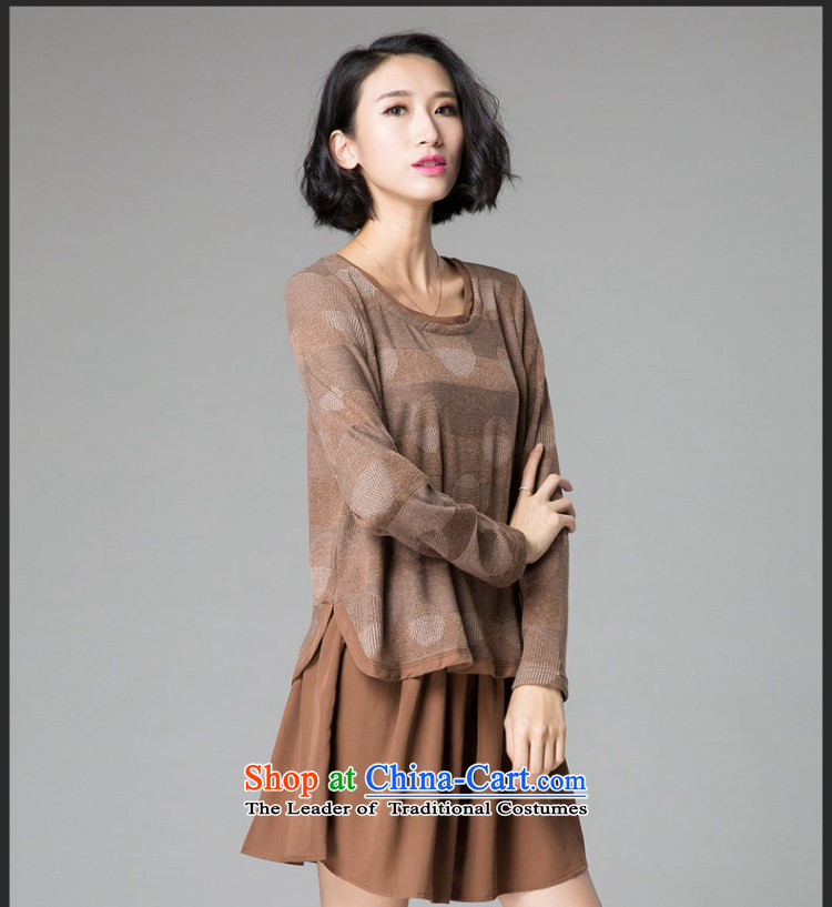 The United States and the Golan RHEA MEIYUAN Korean autumn 2015 to increase the number of women with thick mm loose video thin waves point stitching atmospheric long-sleeved T-shirt, forming the female black 2XL recommendations 135-150 catty picture, prices, brand platters! The elections are supplied in the national character of distribution, so action, buy now enjoy more preferential! As soon as possible.