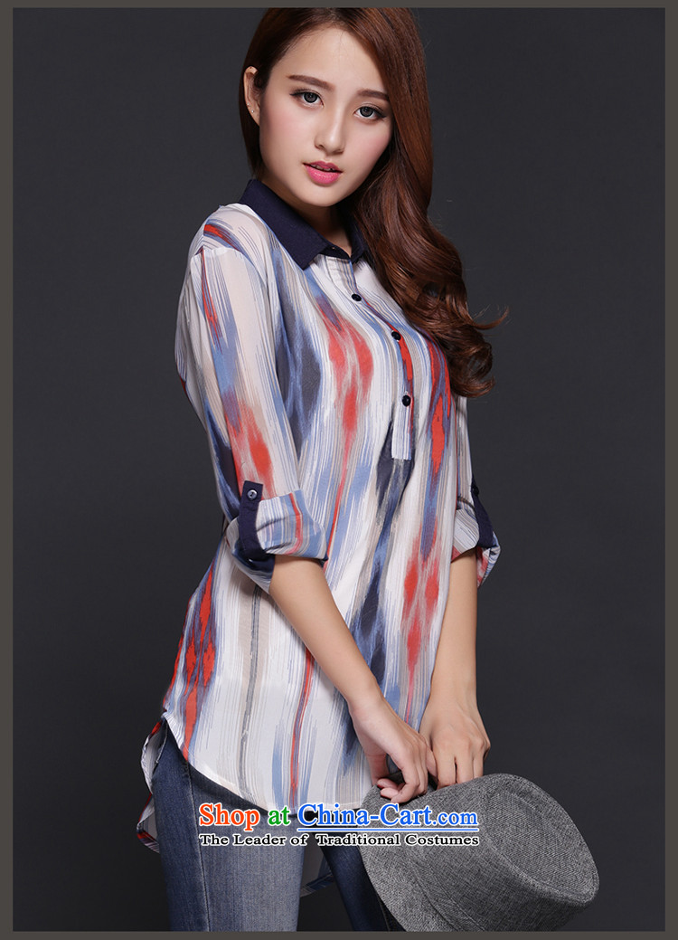 For M- 2015 to increase the number of women in the autumn of Korean New fat mm very casual streaks long-sleeved shirt stamp chiffon colored 2XL pictures picture Y1267, prices, brand platters! The elections are supplied in the national character of distribution, so action, buy now enjoy more preferential! As soon as possible.
