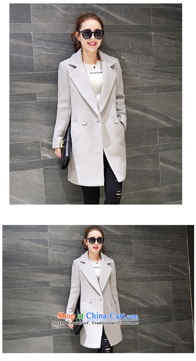 7 inch 2015 winter clothing new Korean lapel in Sau San long hair? coats female 8818 black and gray XL need to contact customer service pictures of the scarf, prices, brand platters! The elections are supplied in the national character of distribution, so action, buy now enjoy more preferential! As soon as possible.