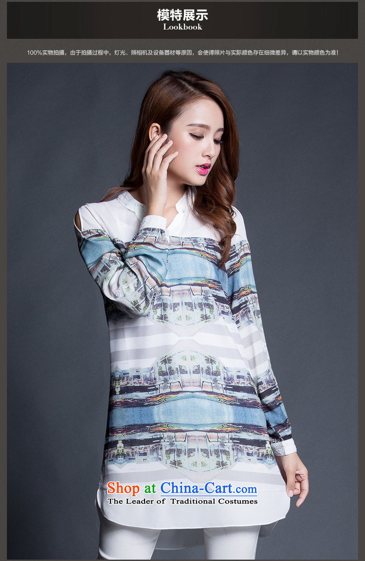 For M- 2015 to increase the number of women in the autumn of New mm thick clothes in the stamp chiffon long Leisure long-sleeved T-shirt Y1265 female light blue stamp 3XL picture, prices, brand platters! The elections are supplied in the national character of distribution, so action, buy now enjoy more preferential! As soon as possible.