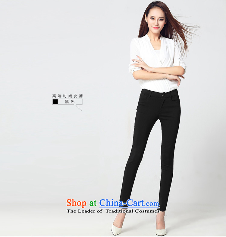 For M- 2015 to increase the number of women in the autumn of New thick mm stretch pant Sau San video thin pencil castor pants Y1253 3XL black picture, prices, brand platters! The elections are supplied in the national character of distribution, so action, buy now enjoy more preferential! As soon as possible.