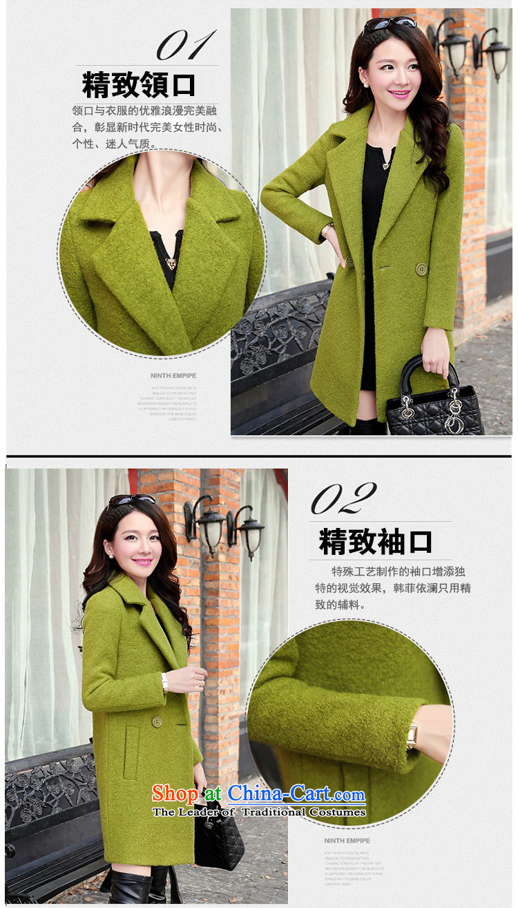 Hsitzu jorin coats, wool? long jacket, HHYL1085 (Green) M, prices, brand image of Platters! The elections are supplied in the national character of distribution, so action, buy now enjoy more preferential! As soon as possible.