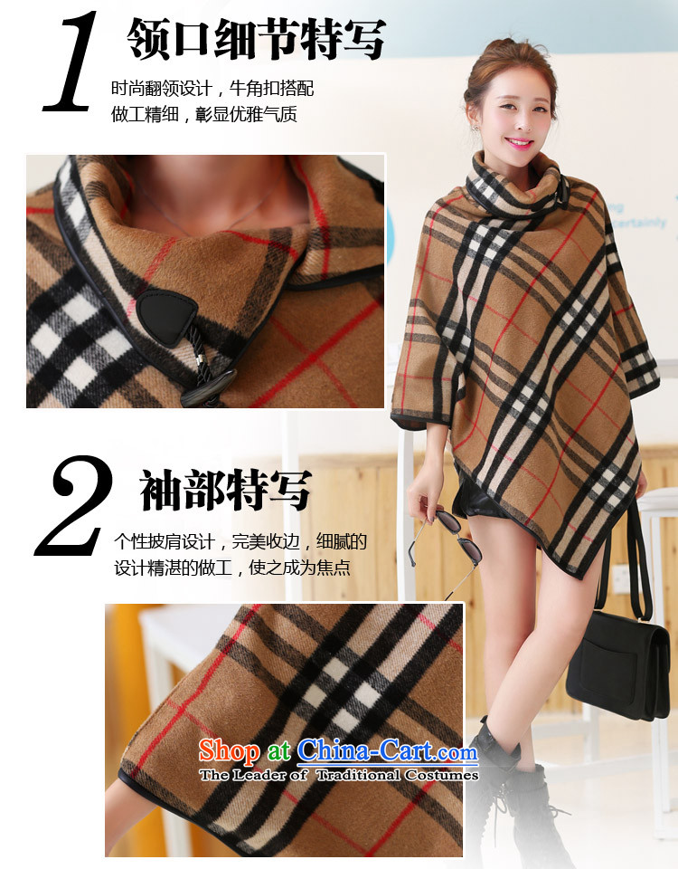 Seven inches  2015 Autumn new Korean Sau San grid gross coats jacket female 972? coffee code pictures, prices, brand platters! The elections are supplied in the national character of distribution, so action, buy now enjoy more preferential! As soon as possible.