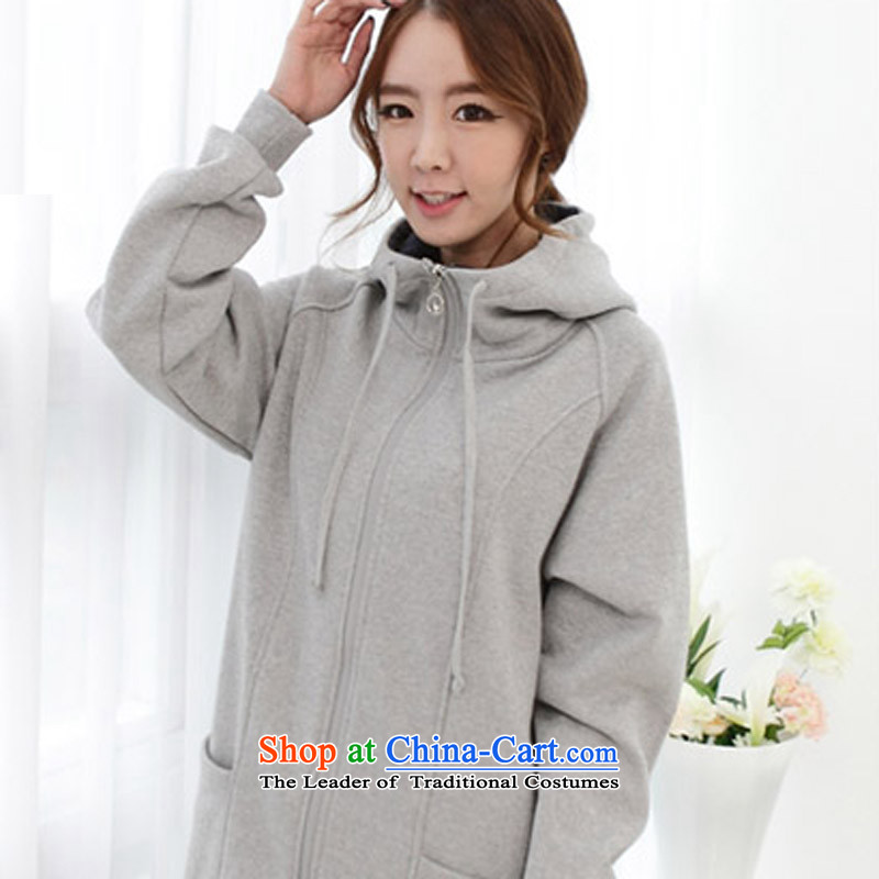 A large Cayman female autumn and winter jackets thick mm long-sleeved plus 200 catties of lint-free thick female graphics thin, long, thick sister Sau san wei yi coat 57 Dark Gray 3XL recommendations 140-160 characters around 922.747, a Cayman , , , shopping on the Internet