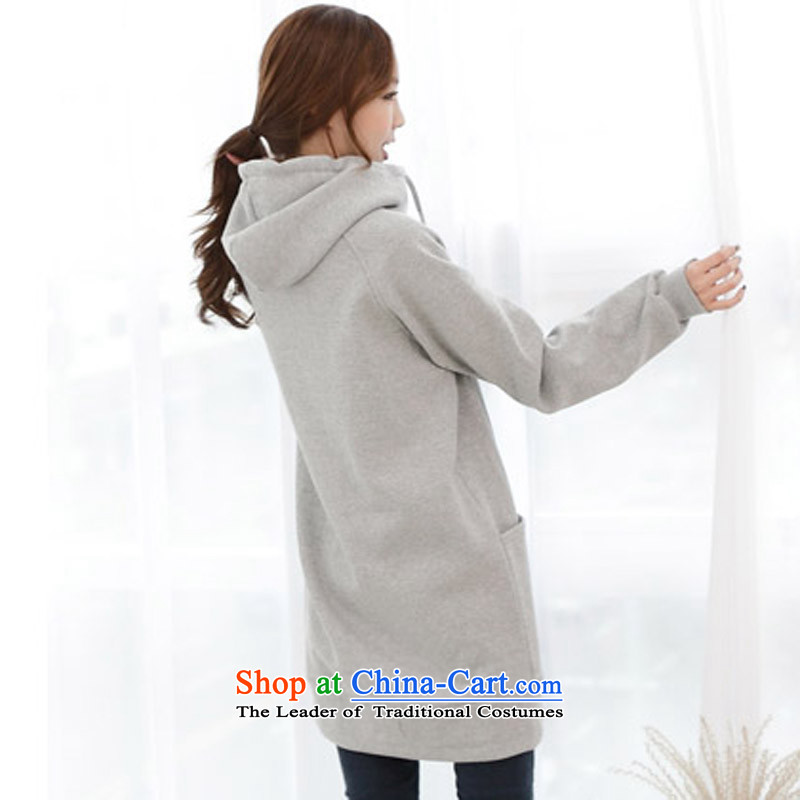 A large Cayman female autumn and winter jackets thick mm long-sleeved plus 200 catties of lint-free thick female graphics thin, long, thick sister Sau san wei yi coat 57 Dark Gray 3XL recommendations 140-160 characters around 922.747, a Cayman , , , shopping on the Internet