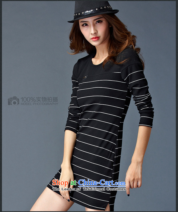 For M- 2015 XL women with new expertise autumn mm video thin stylish wild streaks stitching long-sleeved dresses and forming the skirt W2088 package black Pinstripe 3XL picture, prices, brand platters! The elections are supplied in the national character of distribution, so action, buy now enjoy more preferential! As soon as possible.