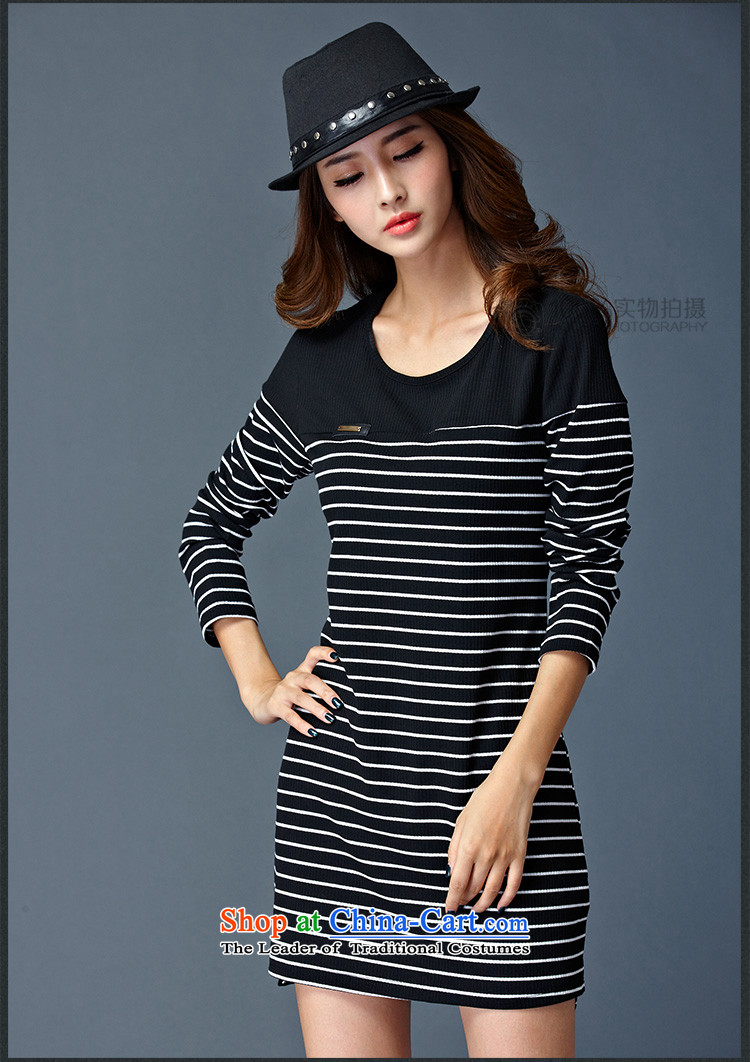 For M- 2015 XL women with new expertise autumn mm video thin stylish wild streaks stitching long-sleeved dresses and forming the skirt W2088 package black Pinstripe 3XL picture, prices, brand platters! The elections are supplied in the national character of distribution, so action, buy now enjoy more preferential! As soon as possible.