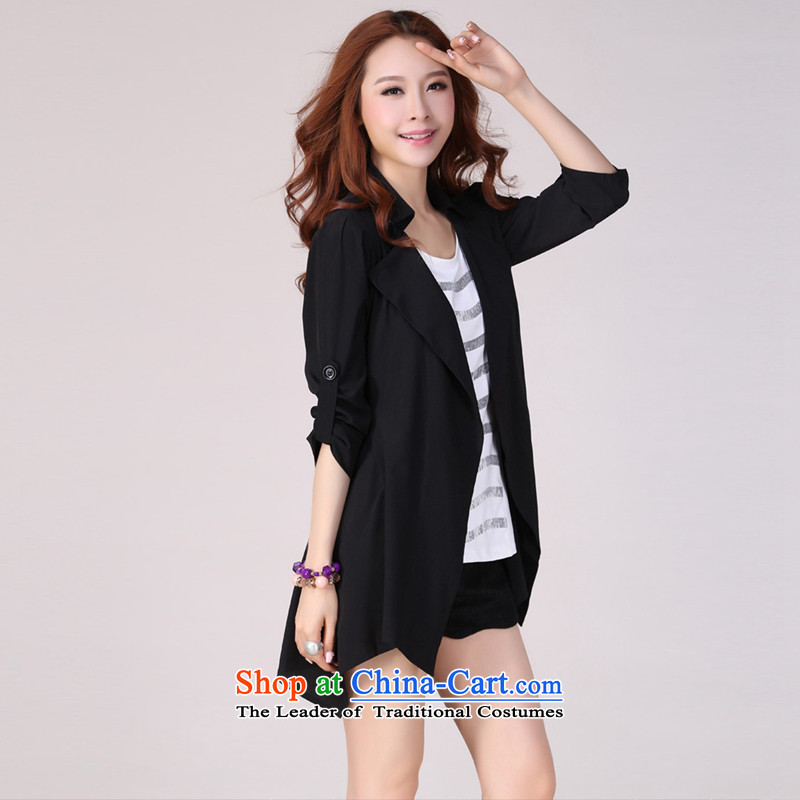 The new 2015 Autumn livolsi light jacket female western fertilizer Borneo casual simplicity larger female suits for Long Hoodie spring and autumn black 4xl,livolsi,,, shopping on the Internet