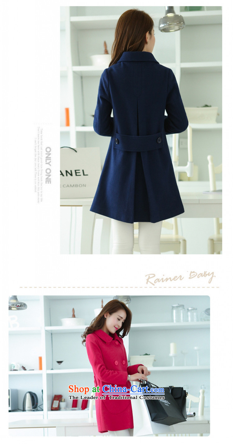 The new 2015 gross? jacket coat female Korean autumn boxed version long roll collar windbreaker girls a wool coat cloak 932 gross? female purple S picture jacket, prices, brand platters! The elections are supplied in the national character of distribution, so action, buy now enjoy more preferential! As soon as possible.