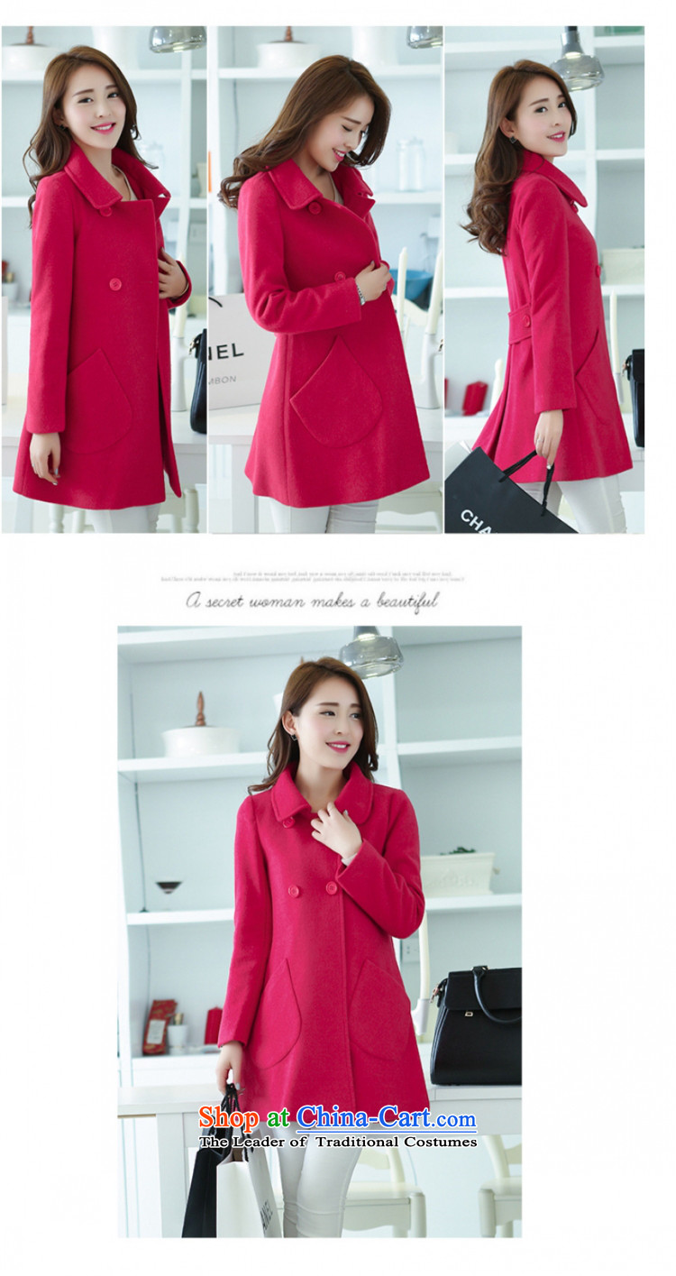 The new 2015 gross? jacket coat female Korean autumn boxed version long roll collar windbreaker girls a wool coat cloak 932 gross? female purple S picture jacket, prices, brand platters! The elections are supplied in the national character of distribution, so action, buy now enjoy more preferential! As soon as possible.