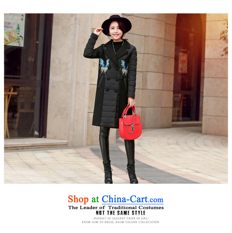 Ka Fei Yung Wool coat jacket is 2015 Women's winter clothing New Sau San wild long-sleeved gross? coats that long folder cotton swab services gross female gray jacket? butterfly L code picture, prices, brand platters! The elections are supplied in the national character of distribution, so action, buy now enjoy more preferential! As soon as possible.