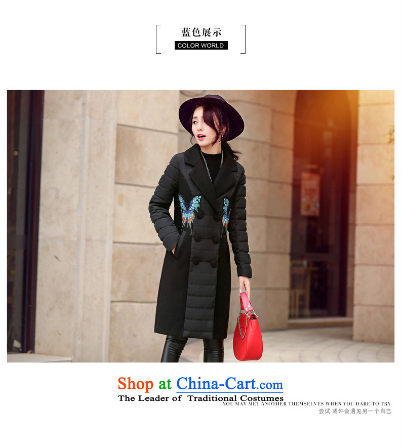 Ka Fei Yung Wool coat jacket is 2015 Women's winter clothing New Sau San wild long-sleeved gross? coats that long folder cotton swab services gross female gray jacket? butterfly L code picture, prices, brand platters! The elections are supplied in the national character of distribution, so action, buy now enjoy more preferential! As soon as possible.