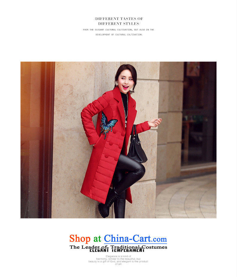 Ka Fei Yung Wool coat jacket is 2015 Women's winter clothing New Sau San wild long-sleeved gross? coats that long folder cotton swab services gross female gray jacket? butterfly L code picture, prices, brand platters! The elections are supplied in the national character of distribution, so action, buy now enjoy more preferential! As soon as possible.