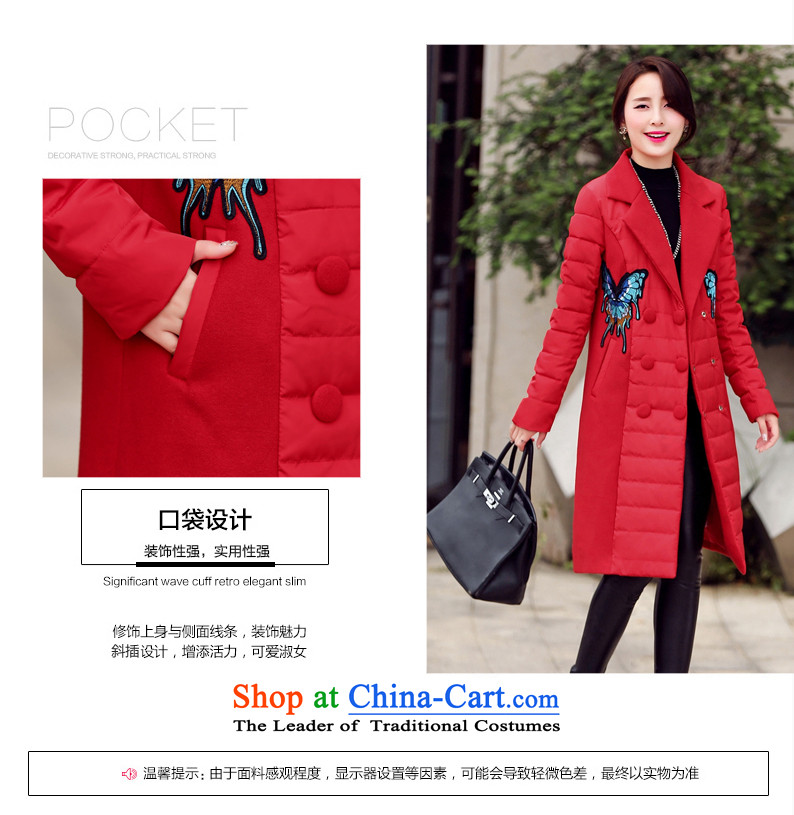 Ka Fei Yung Wool coat jacket is 2015 Women's winter clothing New Sau San wild long-sleeved gross? coats that long folder cotton swab services gross female gray jacket? butterfly L code picture, prices, brand platters! The elections are supplied in the national character of distribution, so action, buy now enjoy more preferential! As soon as possible.