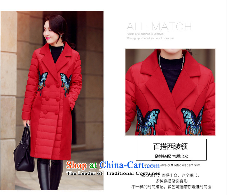 Ka Fei Yung Wool coat jacket is 2015 Women's winter clothing New Sau San wild long-sleeved gross? coats that long folder cotton swab services gross female gray jacket? butterfly L code picture, prices, brand platters! The elections are supplied in the national character of distribution, so action, buy now enjoy more preferential! As soon as possible.