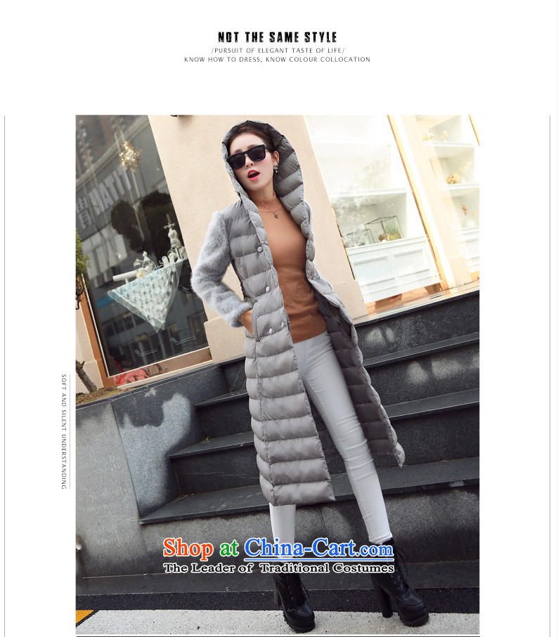 Ka Fei Yung Wool coat jacket is 2015 Women's winter clothing New Sau San wild long-sleeved gross? coats that long folder cotton swab services gross female gray jacket? butterfly L code picture, prices, brand platters! The elections are supplied in the national character of distribution, so action, buy now enjoy more preferential! As soon as possible.