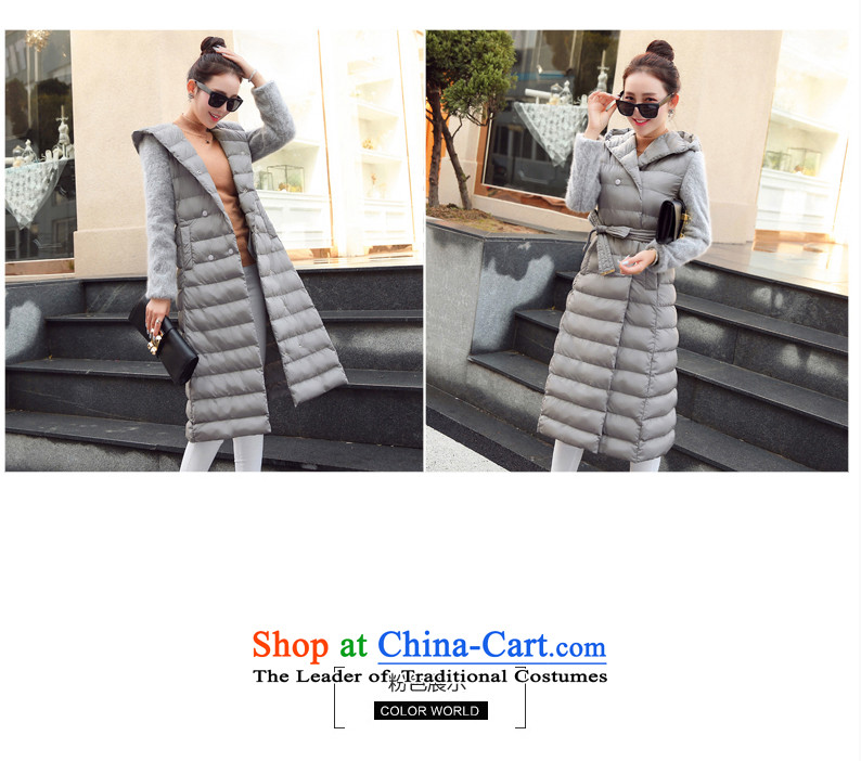 Ka Fei Yung Wool coat jacket is 2015 Women's winter clothing New Sau San wild long-sleeved gross? coats that long folder cotton swab services gross female gray jacket? butterfly L code picture, prices, brand platters! The elections are supplied in the national character of distribution, so action, buy now enjoy more preferential! As soon as possible.