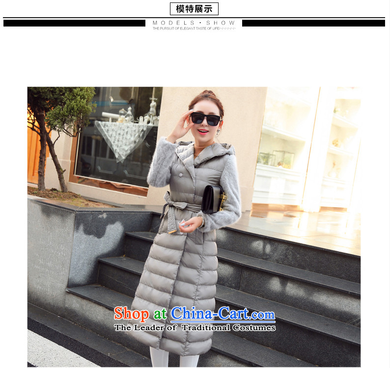 Ka Fei Yung Wool coat jacket is 2015 Women's winter clothing New Sau San wild long-sleeved gross? coats that long folder cotton swab services gross female gray jacket? butterfly L code picture, prices, brand platters! The elections are supplied in the national character of distribution, so action, buy now enjoy more preferential! As soon as possible.