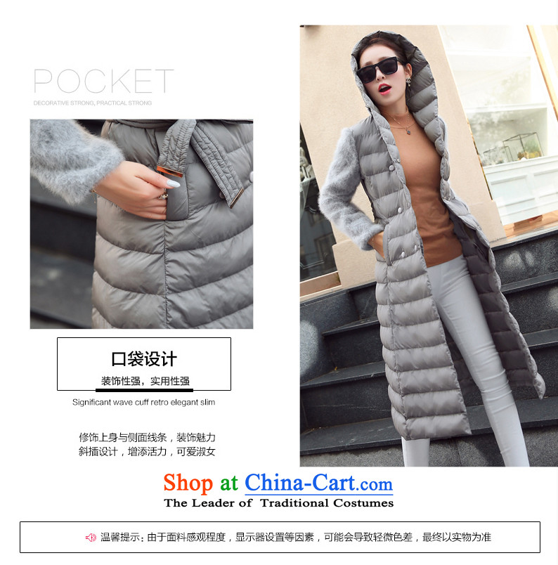 Ka Fei Yung Wool coat jacket is 2015 Women's winter clothing New Sau San wild long-sleeved gross? coats that long folder cotton swab services gross female gray jacket? butterfly L code picture, prices, brand platters! The elections are supplied in the national character of distribution, so action, buy now enjoy more preferential! As soon as possible.