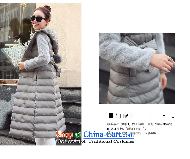 Ka Fei Yung Wool coat jacket is 2015 Women's winter clothing New Sau San wild long-sleeved gross? coats that long folder cotton swab services gross female gray jacket? butterfly L code picture, prices, brand platters! The elections are supplied in the national character of distribution, so action, buy now enjoy more preferential! As soon as possible.