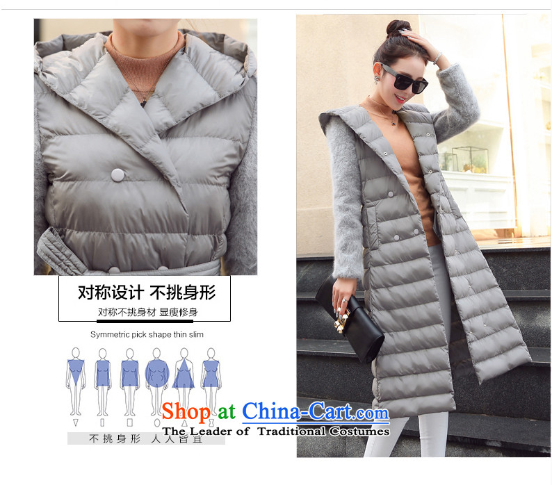 Ka Fei Yung Wool coat jacket is 2015 Women's winter clothing New Sau San wild long-sleeved gross? coats that long folder cotton swab services gross female gray jacket? butterfly L code picture, prices, brand platters! The elections are supplied in the national character of distribution, so action, buy now enjoy more preferential! As soon as possible.