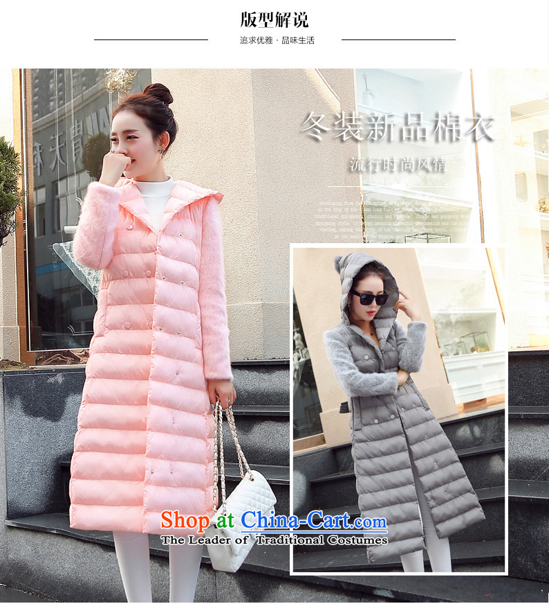 Ka Fei Yung Wool coat jacket is 2015 Women's winter clothing New Sau San wild long-sleeved gross? coats that long folder cotton swab services gross female gray jacket? butterfly L code picture, prices, brand platters! The elections are supplied in the national character of distribution, so action, buy now enjoy more preferential! As soon as possible.