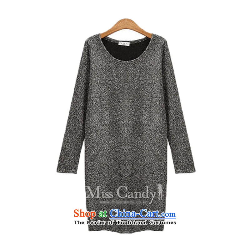 O Ya-ting to increase women's code 2015 autumn and winter dresses thick mm new graphics thin long-sleeved Knitted Shirt, forming the skirt female 670 Dark Gray 4XL recommends that you 160-180, O Jacob aoyating Ting () , , , shopping on the Internet