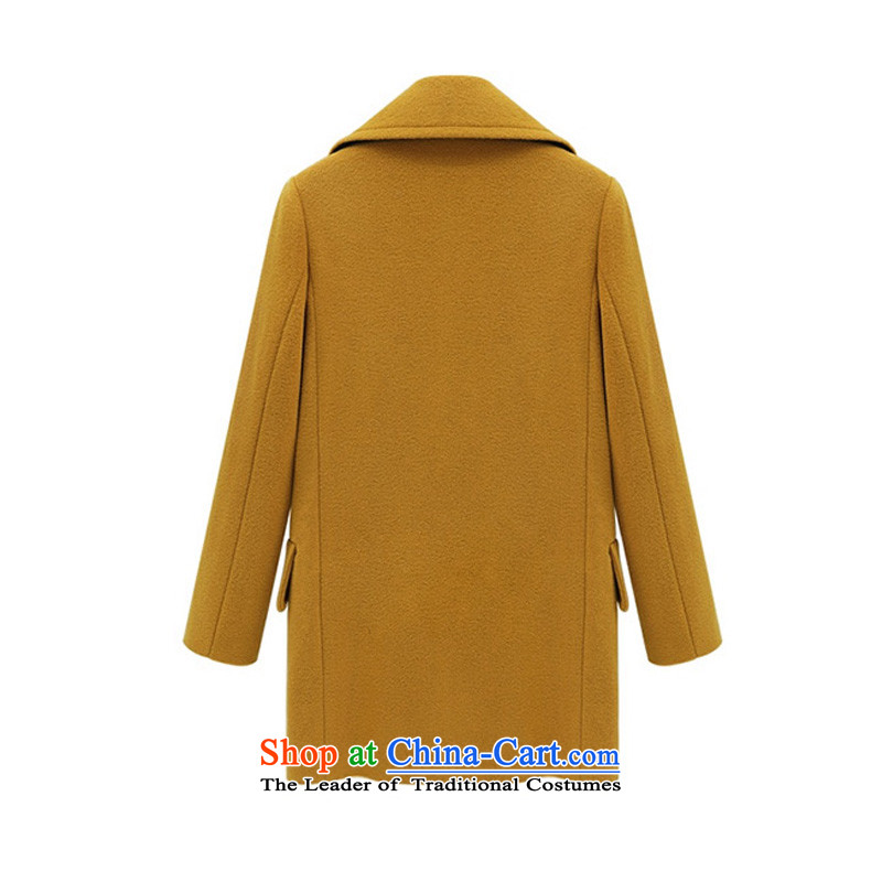 O Ya-ting to increase women's code 2015 autumn and winter new mm thick and long, thin video a wool coat double-jacket female 802 gross? 5XL Yellow , 175-200 recommends that you Ya-ting (aoyating o) , , , shopping on the Internet