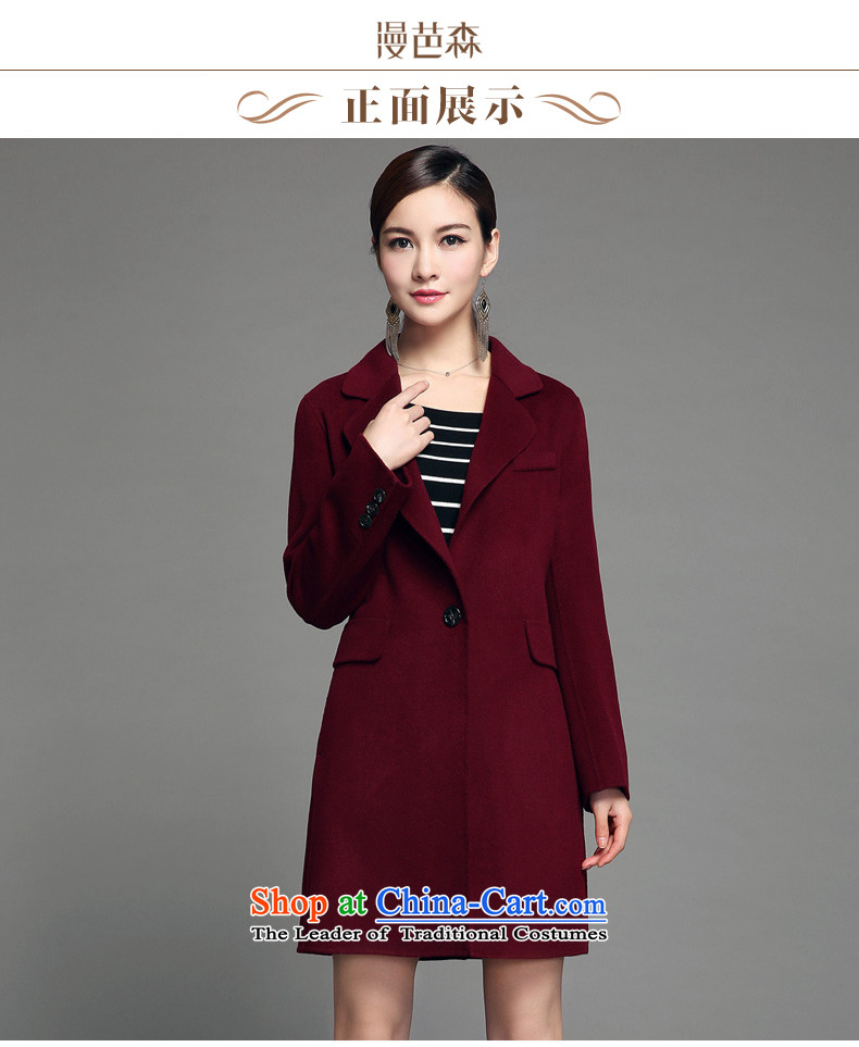 Diffuse and sum 2015 Fall/Winter Collections new manual two-sided Ms. coats elegance? In long wool coat jacket is 