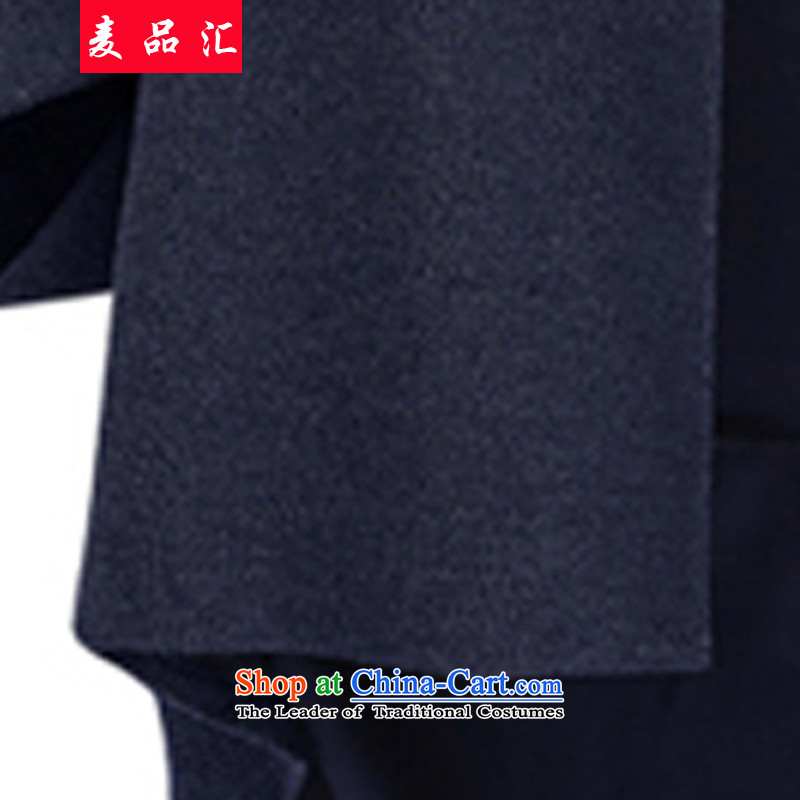 Mr Mak King 2015 Code of removals by sinks female thick mm fall/winter collections to xl graphics thin loose thick MM bat wear 200 catties 636 dark blue 4XL, Mak products removals by sinks , , , shopping on the Internet
