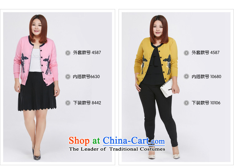 Msshe xl women 2015 new MM thick cotton load autumn knitting cardigan sweater jacket 4587th pink 4XL Photo, prices, brand platters! The elections are supplied in the national character of distribution, so action, buy now enjoy more preferential! As soon as possible.