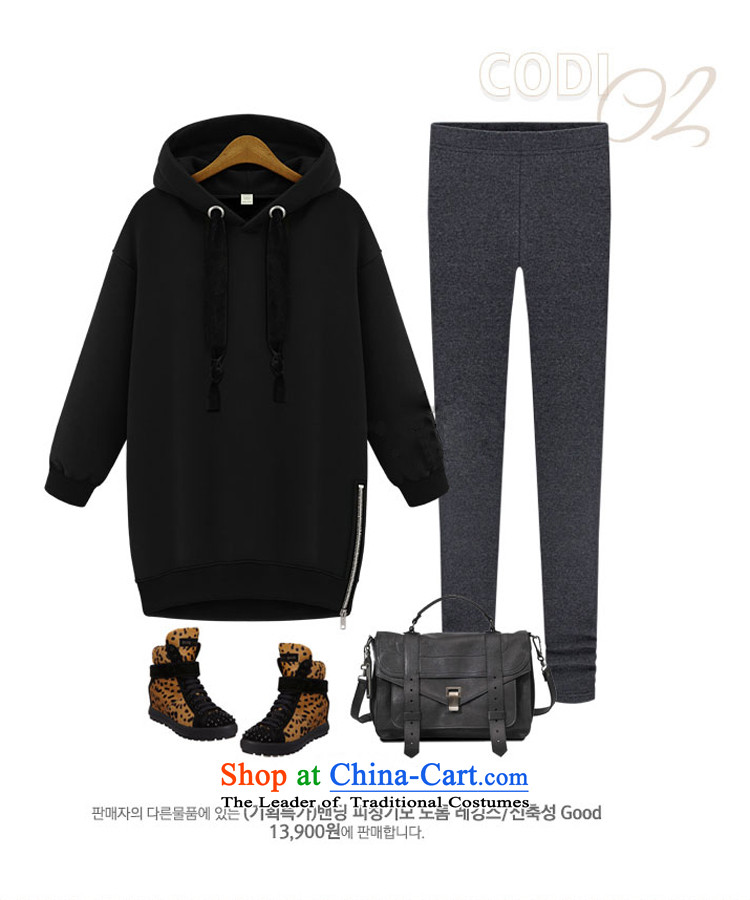Mak, thick mm to Wui xl Female Cap Load lint-free sweater 200 catties thick sister Fall/Winter Collections in extra-long piece 651 Black 5XL picture, prices, brand platters! The elections are supplied in the national character of distribution, so action, buy now enjoy more preferential! As soon as possible.