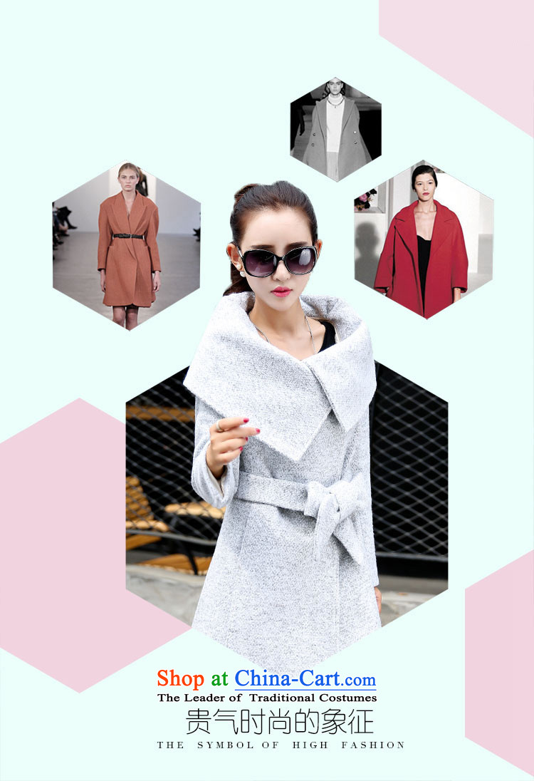 On a  2015 autumn and winter clothing new gross? female Korean jacket coat girl in gross? Long a wool coat ma gray XL Photo, prices, brand platters! The elections are supplied in the national character of distribution, so action, buy now enjoy more preferential! As soon as possible.