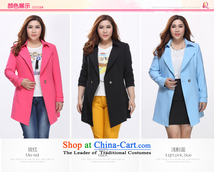 The former Yugoslavia Li Sau 2015 autumn large new mount female Korean lapel thick MM THIN spring and autumn graphics Sau San wild wind jacket in Red 4XL Photo 0823, prices, brand platters! The elections are supplied in the national character of distribution, so action, buy now enjoy more preferential! As soon as possible.