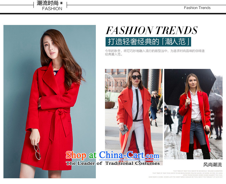 Barbara Euro 2015 autumn the new President won version plain manual gross coats that long double-sided?? woolen coat opium poppy red S picture, prices, brand platters! The elections are supplied in the national character of distribution, so action, buy now enjoy more preferential! As soon as possible.