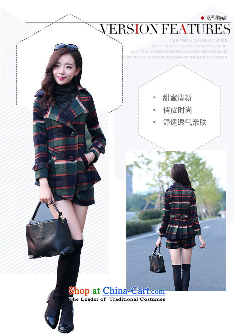 Song Gentlewoman 2015 autumn and winter new Korean latticed two kits a coat of Sau San video aristocratic thin small Heung-long-sleeved shirt pants and casual stylish and color  L gross? Picture, prices, brand platters! The elections are supplied in the national character of distribution, so action, buy now enjoy more preferential! As soon as possible.