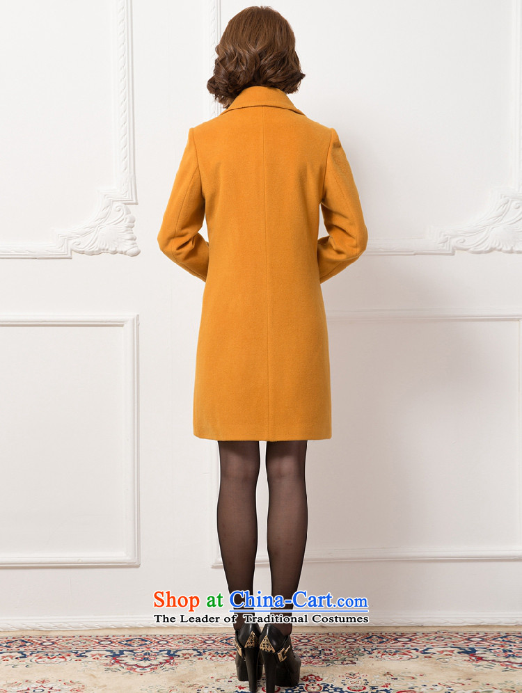Chyian Road 2015 autumn and winter new Korean cashmere overcoat, long suit wool a jacket female blue 3XL picture, prices, brand platters! The elections are supplied in the national character of distribution, so action, buy now enjoy more preferential! As soon as possible.