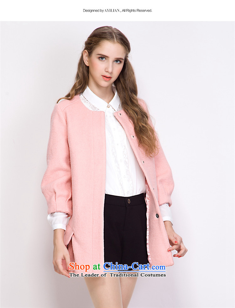 Aida 2015 Winter New Lin female pure color wild temperament round-neck collar 7 Cuff Gross material thickness jacket coat? CA43397232 Heung-grass Green S picture, prices, brand platters! The elections are supplied in the national character of distribution, so action, buy now enjoy more preferential! As soon as possible.