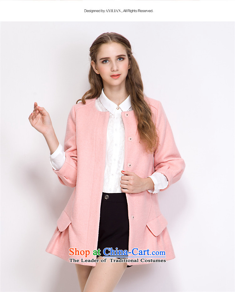 Aida 2015 Winter New Lin female pure color wild temperament round-neck collar 7 Cuff Gross material thickness jacket coat? CA43397232 Heung-grass Green S picture, prices, brand platters! The elections are supplied in the national character of distribution, so action, buy now enjoy more preferential! As soon as possible.