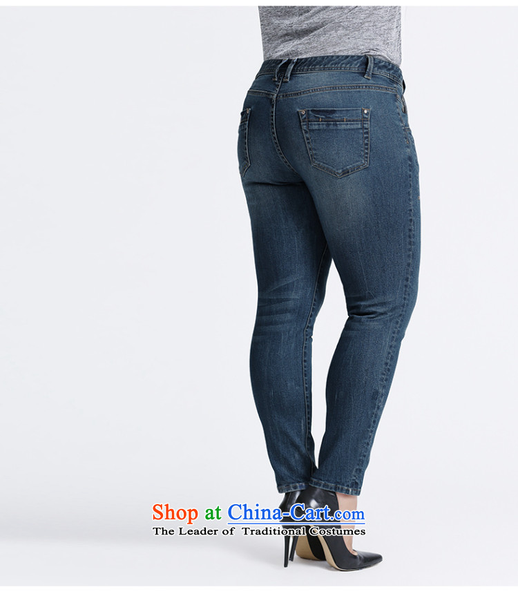 The former Yugoslavia Migdal Code women 2015 Autumn replacing the new fat mm stylish and simple solid color blue jeans 953321856  3XL Blue Photo, prices, brand platters! The elections are supplied in the national character of distribution, so action, buy now enjoy more preferential! As soon as possible.