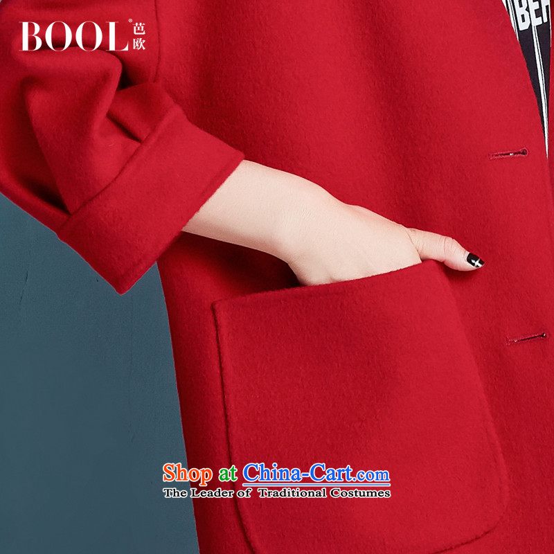 Barbara Euro 2015 autumn the new Korean jacket in gross? Ms. long double-side woolen coat opium poppy RED M photographed the 20 day shipping, HIP (BOOL) , , , shopping on the Internet
