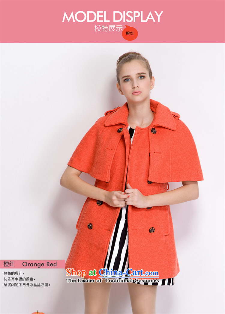 Aida 2015 Winter New Lin pure color can be removed from the classic wild mantle, double-thick jacket coat gross? female CA43397213 ORANGE L picture, prices, brand platters! The elections are supplied in the national character of distribution, so action, buy now enjoy more preferential! As soon as possible.