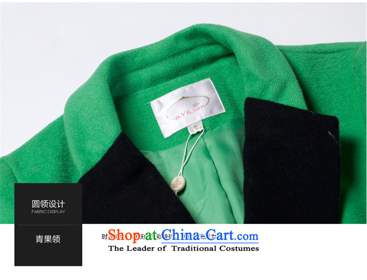 Aida 2015 Winter New Lin stylish and simple lapel knocked color in the double-long coats gross DS43397925 jacket incense? grass green S picture, prices, brand platters! The elections are supplied in the national character of distribution, so action, buy now enjoy more preferential! As soon as possible.