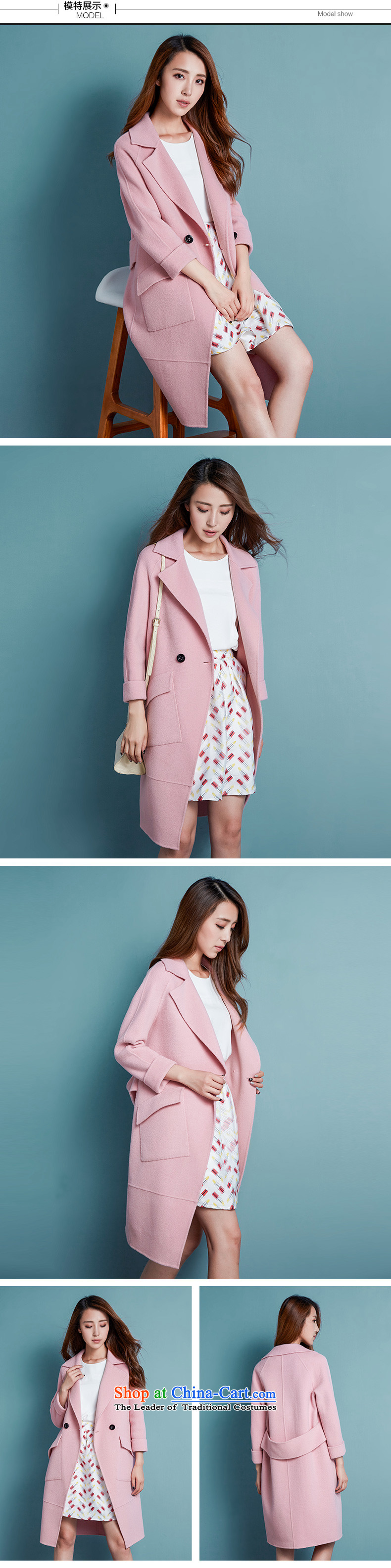 Barbara Euro 2015 autumn the new President won version plain manual gross? long double-side jacket woolen coat and pink S picture, prices, brand platters! The elections are supplied in the national character of distribution, so action, buy now enjoy more preferential! As soon as possible.