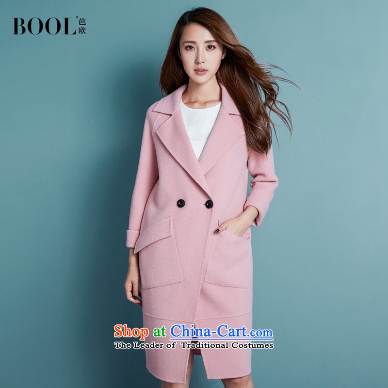 Barbara Euro 2015 autumn the new President won version plain manual gross? long double-side jacket woolen coat and pink , and Europe (BOOL) , , , shopping on the Internet